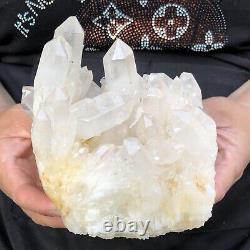 3.6LB Natural Clear Quartz Cluster Crystal Cluster Mineral Specimen Heals 306