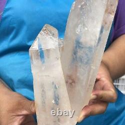 3.74LB Large Natural White Quartz Crystal Cluster Rough Specimen HEALING