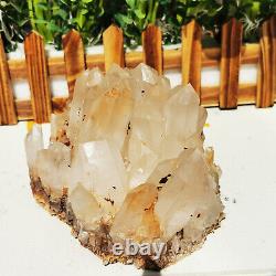 3.83LB Natural White Clear Quartz Crystal Cluster Rough Healing Specimen reiki