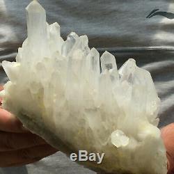 3.8lb Large Natural Clear White Quartz Crystal Cluster Rough Specimen Healing