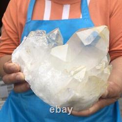 3.91LB Natural White Quartz Crystal Cluster Rough Specimen Healing Stone