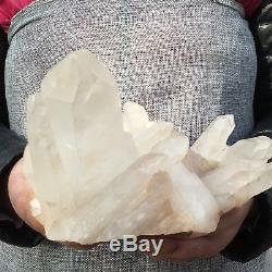 3.93LB Natural cluster Mineral specimen quartz crystal point healing 7.4 UK1436