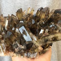 3.96LB Natural smokey citrine quartz cluster crystal wand point healing PX4309