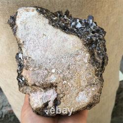 3.96LB Natural smoky Quartz Cluster Mineral Crystal Healing MTD296