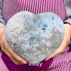 3.98LB Natural Beautiful Blue Celestite Crystal Geode Cave Mineral Specimen H678