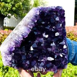 3.99LB Top class natural amethyst quartz crystal cluster mineral specimen