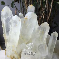 30.6lb Huge Natural Clear White Quartz Crystal Cluster Rough Healing Specimen