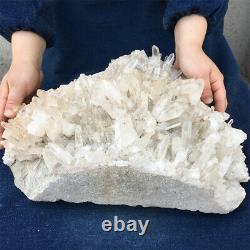 30.9LB Natural Clear Quartz Cluster Crystal Mineral specimen healing YZ1152-hf-A