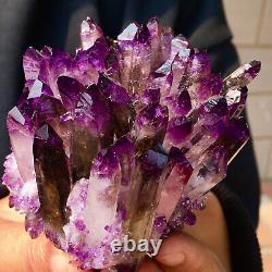 302G New Find Purple Phantom Quartz Crystal Cluster Mineral Specimen Hea A563