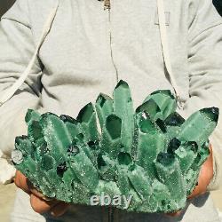 3030g Large Green Quartz Crystal Cluster Healing Mineral Specimen