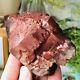305g Rare Natural Red Ghost Quartz Crystal Cluster Raw Rough Mineral Specimens