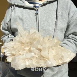 3060g Large Natural Clear White Quartz Crystal Cluster Rough Healing Specimen