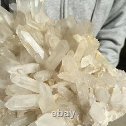 3060g Large Natural Clear White Quartz Crystal Cluster Rough Healing Specimen