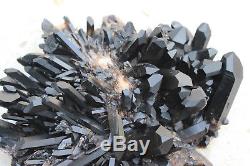 3080g natural beautiful black quartz crystal cluster tibetan specimen