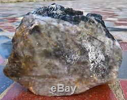 31.2lb Natural Rare Beautiful Black QUARTZ Crystal Cluster Mineral Specimen