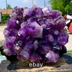 31.37LB Natural Amethyst geode quartz cluster crystal specimen Healing