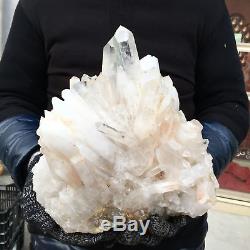 31.68LB Natural cluster Mineral specimen quartz crystal point healing AP4573