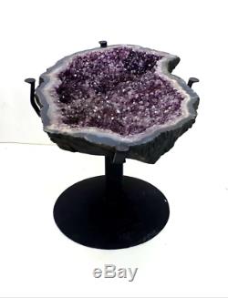 31 Amethyst Table Cathedral Crystal Quartz Cluster Natural Stones Specimen Braz