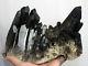 3129g Aa++ Rare Amazing Beautiful Black Quartz Crystal Cluster Tibetan Specimen