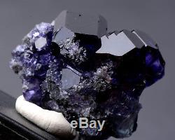 31g NATURAL Purple. Blue FLUORITE Quartz Crystal Cluster Mineral Specimen