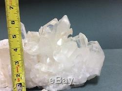 32 Lb Large Natural Clear White Quartz Crystal Cluster Points