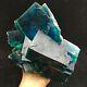 3205g Big! Deep Green/blue Cubic Fluorite Crystal Cluster Mineral Specimen