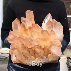 33.22LB Natural clear cluster quartz Mineral crystal specimen healing AP4574