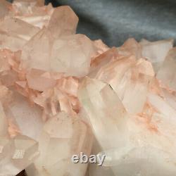 3358g Large Natural Clear Pink Quartz Crystal Cluster Rough Healing Specimen