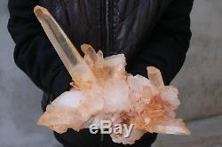 3360g Natural Beautiful Clear Quartz Crystal Cluster Tibetan Specimen #102