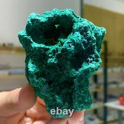 337G Natural Malachite transparent cluster coarse mineral sample