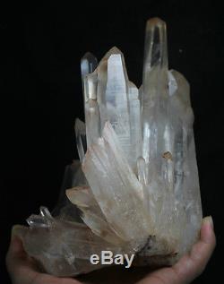 3386g AAA+++ Clear Natural White QUARTZ Crystal Cluster Specimen From Tibetan