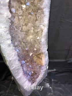 34 Amethyst Geode Quartz Crystal Cluster Cathedral Specimen Brazil
