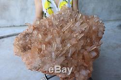 34000g(74.8Ib) Beautiful Natural Clear QUARTZ Crystal Cluster Specimen Healing