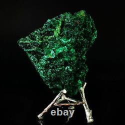 346g Natural Malachite Cluster Quartz Crystal Mineral Specimen Cat Eye Gift