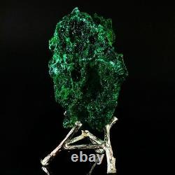 346g Natural Malachite Cluster Quartz Crystal Mineral Specimen Cat Eye Gift