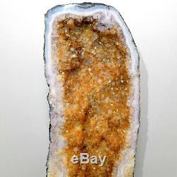 35.1lb 26.1 Cathedral Citrine Geode Cluster Crystal Mineral Gemstone Brazil