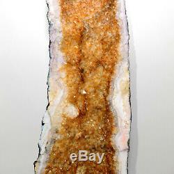 35.1lb 26.1 Cathedral Citrine Geode Cluster Crystal Mineral Gemstone Brazil