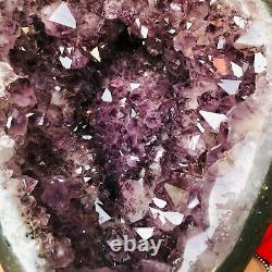 35.42LB Natural Amethyst geode quartz crystal cluster Mineral Healing T56