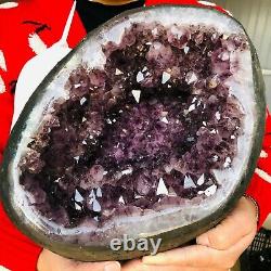 35.42LB Natural Amethyst geode quartz crystal cluster Mineral Healing T56