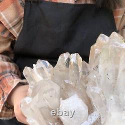 3500g HUGE Clear White Quartz Crystal Cluster Rough Specimen Healing Stone 271