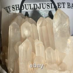 3520g Large Natural Clear White Quartz Crystal Cluster Rough Healing Specimen
