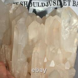 3520g Large Natural Clear White Quartz Crystal Cluster Rough Healing Specimen