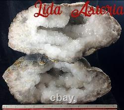 35Lb Quality Huge Geode 12 Whole Pair Natural Quartz Crystal Cluster Kentucky