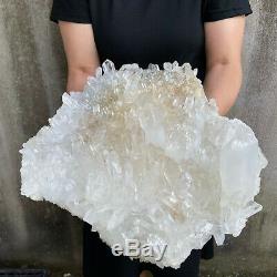 36.8LBS Huge Clear Quartz Cluster Natural Crystal Mineral Specimen Healing