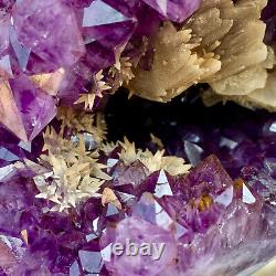 36.91LB Natural Amethyst geode quartz cluster crystal specimen Healing