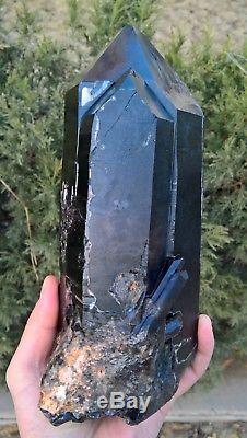 3635g Natural Rare Beautiful Black QUARTZ Crystal Cluster Mineral Specimen