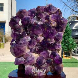 37.22LB Natural Amethyst geode quartz cluster crystal specimen Healing