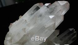 3867g Clear Natural White QUARTZ Crystal Cluster Mica Quartz Point specimen