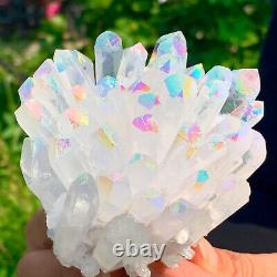 387 g Colorful Aura Quartz crystaTrtanium Bismuth silicon cluster Rainbow