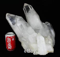 39.6lb AAA+++ Clear Natural White QUARTZ Crystal Cluster Specimen